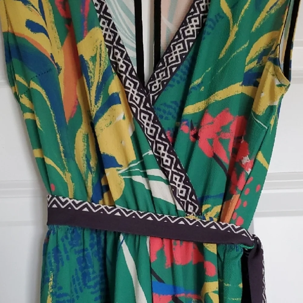 Tropical Print Jumpsuit Flying TOMATO - Picture 4 of 5